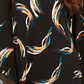 Alfani Poncho Top Estampado Feminino Preto Tamanho Pequeno Pequeno