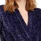 Blusa Alfani Feminina Veludo Burnout Roxo Tamanho Petite G
