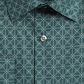 Camisa social masculina estampada Alfani, verde, tamanho P