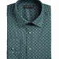Camisa social masculina estampada Alfani, verde, tamanho P