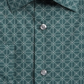 Camisa social masculina estampada Alfani, verde, tamanho P