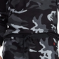 Camisa de pijama térmica Ralph Lauren masculina camuflada em malha waffle, cinza, tamanho médio