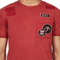 Camiseta masculina G-Star Raw com bolso aplicado, vermelha, tamanho 2XL