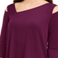 Blusa feminina Alfani com recorte assimétrico marrom tamanho pequeno G