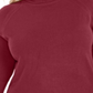 Karen Scott Suéter Feminino Plus Gola Alta Luxsoft Marrom Tamanho 0X