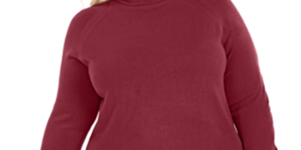 Karen Scott Suéter Feminino Plus Gola Alta Luxsoft Marrom Tamanho 0X
