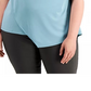 Blusa feminina Alfani plus size com decote drapeado assimétrico, verde, tamanho 2X