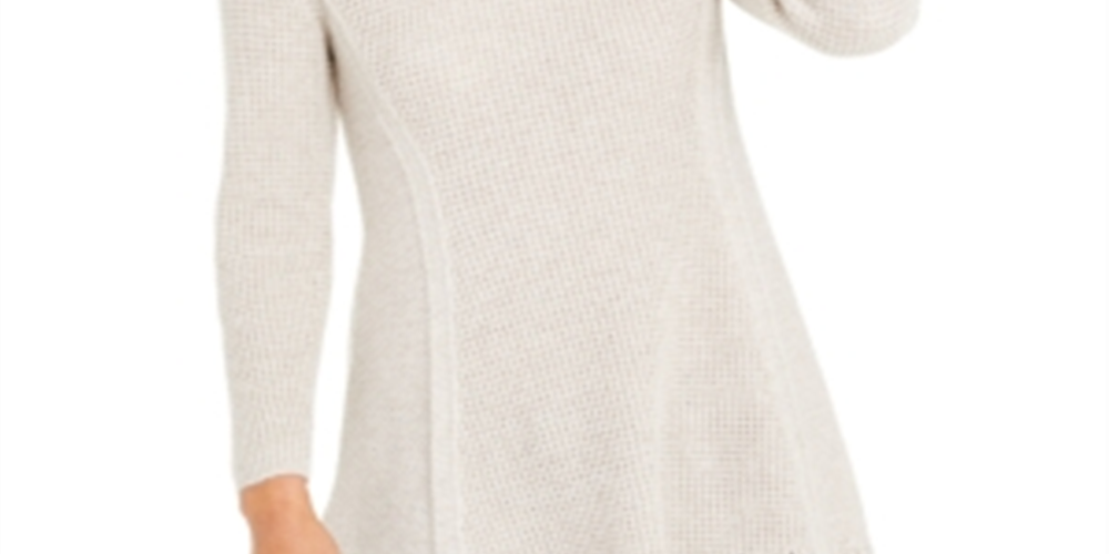 Blusa feminina lisa de manga comprida e gola redonda, estilo &amp; co, marrom, tamanho pequeno, extragrande
