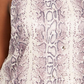 INC International Concepts Regata feminina plus size com estampa de cobra e lantejoulas, rosa, tamanho 3X