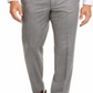 Calça social masculina Ralph Lauren de lã mesclada com ajuste clássico, cinza, tamanho 32x30