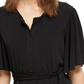 Vestido feminino French Connection com amarração na cintura, preto, tamanho 2