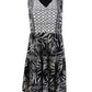 Vestido feminino estampado estilo camponês preto tamanho pequeno pequeno