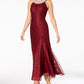 Vestido de noite feminino R &amp; M Richards com detalhes em renda, cor Winestone, tamanho 8