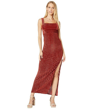 Vestido longo feminino Geneva da Free People, laranja, tamanho grande