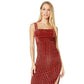 Vestido longo feminino Geneva da Free People, laranja, tamanho grande