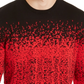 Suéter masculino Alfani com gola redonda e estampa Ombre Rib, vermelho, tamanho pequeno
