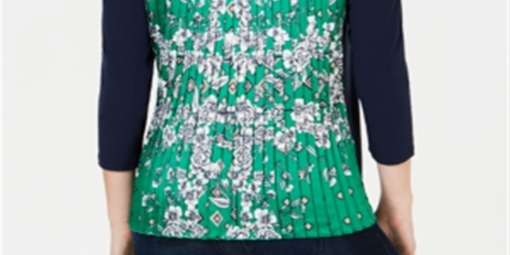 Top feminino com pregas nas costas, azul, tamanho pequeno GG