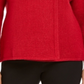 Blazer feminino com broche frontal cruzado JM Collection, vermelho, tamanho pequeno G