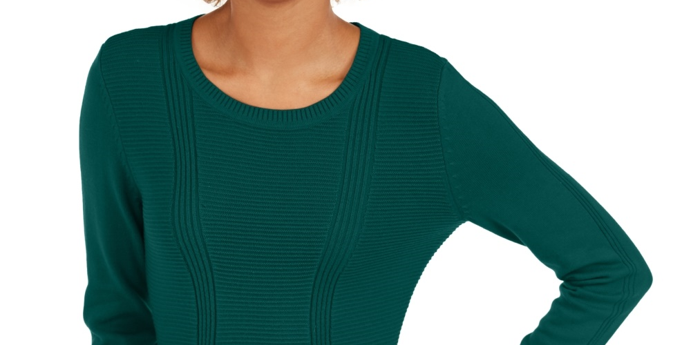 Suéter feminino estilo &amp; co com pontos mistos, verde, tamanho extrapequeno