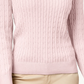 Karen Scott Suéter Feminino de Tricô Liso com Gola V Rosa Tamanho X-G