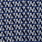 Top feminino estampado com decote em V, azul, tamanho médio