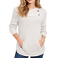 Suéter feminino com gola envelope Style &amp; Co, tamanho PP, creme