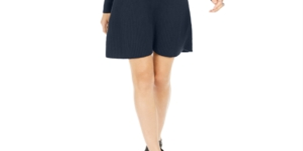 Vestido suéter canelado feminino Style &amp; Co, azul, tamanho pequeno XL