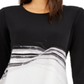 Blusa Alfani Feminina Assimétrica Stretch Preta Tamanho P