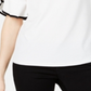 Blusa feminina John Paul Richard com mangas franzidas e babados, tamanho pequeno, branca, XS