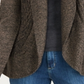 Karen Scott Cardigan Cocoon Feminino Java Marrom Tamanho Pequeno P