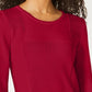 Karen Scott Suéter Feminino Patchwork com Ponto Vermelho Brilhante Tamanho XXG