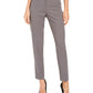 Calça feminina Anne Klein Slim Fit com frente lisa, cinza, tamanho 12