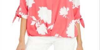 Blusa Alfani Feminina Frente Dobrada Rosa Tamanho Petite G