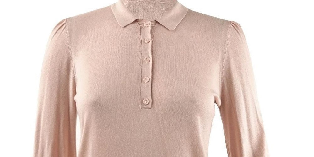 Blusa Ralph Lauren Feminina Manga 3/4 G Rosa Macaroon Rosa Tamanho Grande