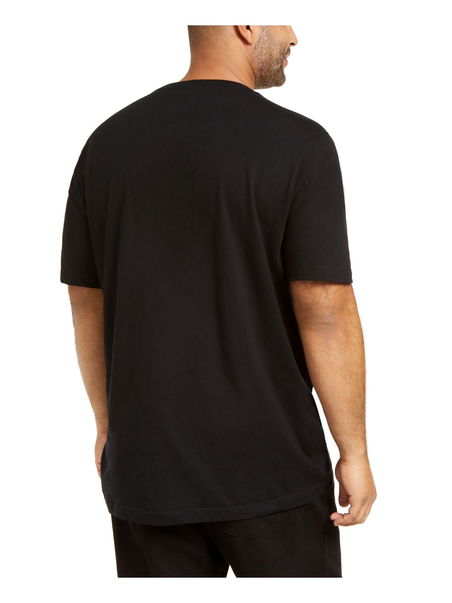 Camiseta masculina com estampa de lantejoulas da INC International Concepts, preta, tamanho 3X