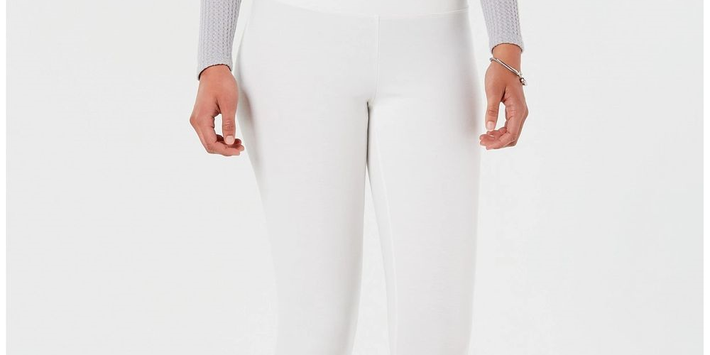 Leggings modeladoras femininas INC, tamanho XS, brancas