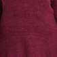 Suéter feminino plus size com punhos nas laterais e mangas compridas, gola redonda, roxo, tamanho 0X