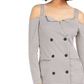 Vestido curto pied-de-poule feminino Marciano, preto, tamanho XX-S