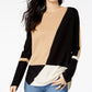 Suéter feminino colorblocked INC International Concepts marrom tamanho XX-grande