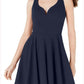 Vestido de festa B Darlin Junior's com decote coração e costas abertas, azul, tamanho 5-6