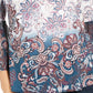Blusa feminina estampada com manga sino Style &amp; Co, azul, tamanho médio