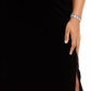 Saia longa com fenda feminina Alex Evenings, preta, tamanho 3X