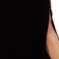 Saia longa com fenda feminina Alex Evenings, preta, tamanho 3X