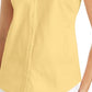 Camisa feminina sem mangas Charter Club Cotton Piquet, amarela, tamanho 8