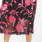 Saia evasê com estampa floral feminina Alfani, rosa, tamanho 10, pequena