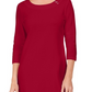 Vestido esportivo feminino Karen Scott de algodão com ferragens, vermelho, tamanho pequeno