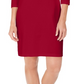 Vestido esportivo feminino Karen Scott de algodão com ferragens, vermelho, tamanho pequeno