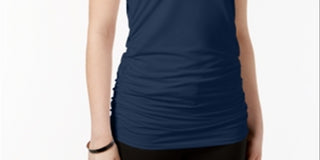 Blusa sem mangas Alfani feminina azul marinho tamanho XXL