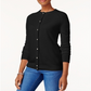 Karen Scott Cardigan Feminino Luxsoft Botão Preto Tamanho Pequeno GG