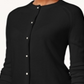 Karen Scott Cardigan Feminino Luxsoft Botão Preto Tamanho Pequeno GG